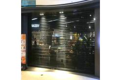 China 4000mm Width 16mm Tube Security Transparent Rolling Shutters supplier