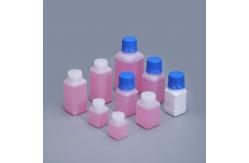 China Square Empty HDPE Plastic Lab Reagent Bottle 125 Ml Leakproof supplier