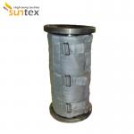 Customized Reusable Fiberglass Thermal Insulation Fabric Cover Removable Insulation Jacket for sale