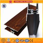 Flexible Wood Grain Imitating Finish Aluminium Profiles Stereoscopic for sale