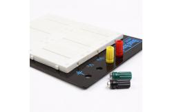 China 3 Terminal Strips Round Hole Breadboard ABS Material 2420 Tie Points supplier