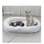 Manufacture 160cm Non-Slip Washable Long Plush Giant Fluffy Pet Bed For Cat Dog For Pet Animals for sale