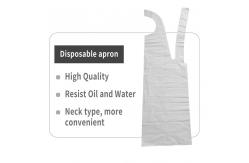 China Customized Disposable Plastic Aprons Waterproof Kitchen Apron PE Apron supplier