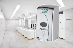 China Wall Mounted Automatic Touchless Hand Sanitizer Dispenser Customized Logo Print supplier
