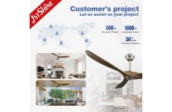 China ROHS OEM Commercial Warehouse Wood Ceiling Fans For Summer and Winter supplier