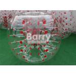 Outdoor Inflatable Toys 100% TPU / PVC 1.5m Red Dot Inflatable Bubble Soccer Ball for sale