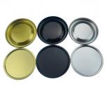 Cylinder Cardboard Tube 154 Mm Embossed Tinplate Lid for sale