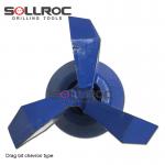 6'' - 152mm Blue Api 2 3/8'' Reg Chevron Bits For Water Well Drilling for sale
