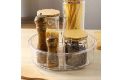 China Transparent PET Multi-Function Rotating Storage Organizing Boxes Plastic on Sale supplier