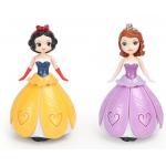 Custom Dancing Princess Universal Spinning Cool Light Music Aisha plastic Toy figure for sale