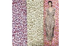 China Leopard Print Chiffon Rayon Viscose Printed Woven Fabrics 56 Inch Width supplier