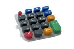 China Mobile Terminal Custom Silicone Keypad Multi Color Waterproof supplier