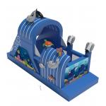 Marine Animals Theme Inflatable Bounce House With Small Slide for sale