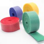 Colorful Reusable Double Sided Hook And Loop Roll 100% Nylon Material for sale