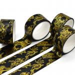 Waterproof Custom Cheap Professional Printed Resistant Gold Foil Washi Paper Tape