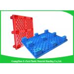 Anti - Slip Industrial HDPE Nestable Plastic Pallets With Durable Solid Deck