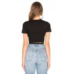 2019 Women Newest Design Black Knit Top Blouse