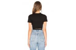 China 2019 Women Newest Design Black Knit Top Blouse supplier