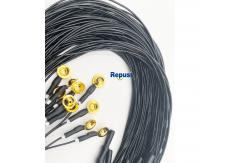 China Reusable EEG Cup Electrodes with Gold Plating and 3m Cable supplier