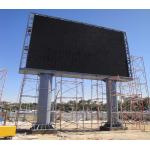 Large Outdoor Full Color Waterproof P10 Advertising LED Billboards With Column for sale