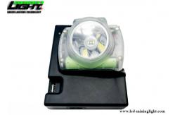 China 1W 13000Lux Waterproof IP68 6.8Ah LED Miners Cap Lamp supplier