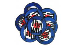China Iron On 3D Clothing Embroidered Patches Felt Fabric Merrowed Border supplier