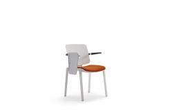 China Modern PP Stackable Training Room Chairs with Writing Tablet supplier