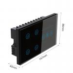 Fire Retardant Tuya Wifi Switch Controller Smart Light Dimmer Electric Touch Light Panel
