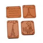 Promotional Custom Clothing Labels Laser Engraved Silk Screen Printed Advertising