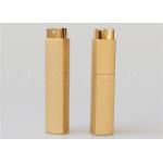 Gold Square Twist And Spritz Atomiser Refillable 20ml Glass Lovely Matte