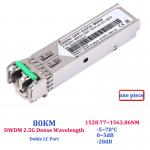 2.5G Dense Wavelength Gigabit Fiber Transceiver , Dwdm Sfp+ Transceivers for sale