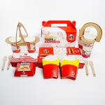 Wholesale customized fried chicken french fries hot dogs chicken wings fast food hamburger boxes for sale