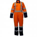 Orange Navy FR Flame Retardant Coverall Workwear CN88 12 Oil Resistant Overalls for sale