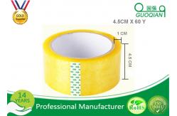 China 45 Micron Clear Bopp Packing Tape , Carton Sealing Packaging Tape 55 Yard supplier
