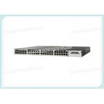 Cisco Fiber Optic Switch WS-C3750X-48T-S Data IP Base - Managed - Stackable for sale