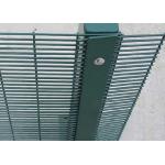 Square Post Flat Bar Ral6005 Green Color Anti Climb Fencing for sale