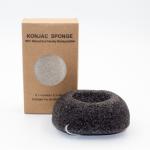 Anti Bacterial Charcoal Konjac Sponge Face Exfoliating Donut Bath Sponge for sale