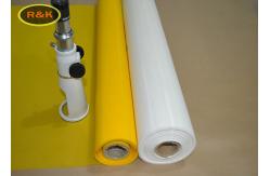 China Yellow 200 Micron  Monofilament Polyester Silk Screen Printing Mesh Logo Printed supplier
