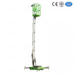 6 Meters Single Mast Aluminum Industrial Vertical Platform Lift 130Kg Loading Capacity for sale