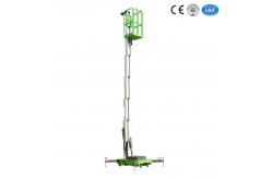 China 6 Meters Single Mast Aluminum Industrial Vertical Platform Lift 130Kg Loading Capacity supplier