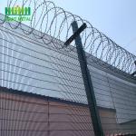 8 Feet Height 358 Fence Colorful Pvc Coated With I Type Post for sale