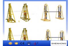 China Free - Standing Cable Drum Jacks 219Kg Manual Hydraulic Reel Jack Stands supplier