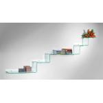 Curved Decorating Glass Shelves For Book Shelf 8 Mm Durable for sale