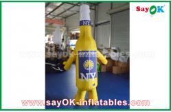 China Custom Yellow / Blue Portable Inflatable Cartoon Characters For Commercial Advertising supplier