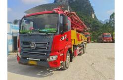 China Stable Condition Concrete Pump Trucks with Basic Maintenance and 1400mm Feeding Height supplier
