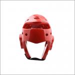 Red Flexible Taekwondo Helmet Face Shield With Nylon Strap for sale