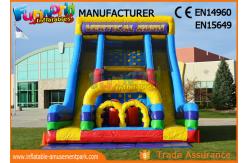 China Vertical Rush Inflatables Obstacle Course , 0.55mm PVC Tarpaulin Commercial Blow Up Slide‎ supplier