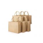 Foldable Burlap Reusable Shopping Bags Multipurpose Practical for sale