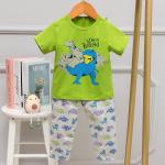 Double Wiring Short Sleeve Long Pant Pajama Set fantasy Cartoon Age 8 Pyjamas for sale