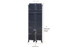 China Bi Fold Industrial Steel Folding Security Gates , Warehouse Retractable Security Gate supplier